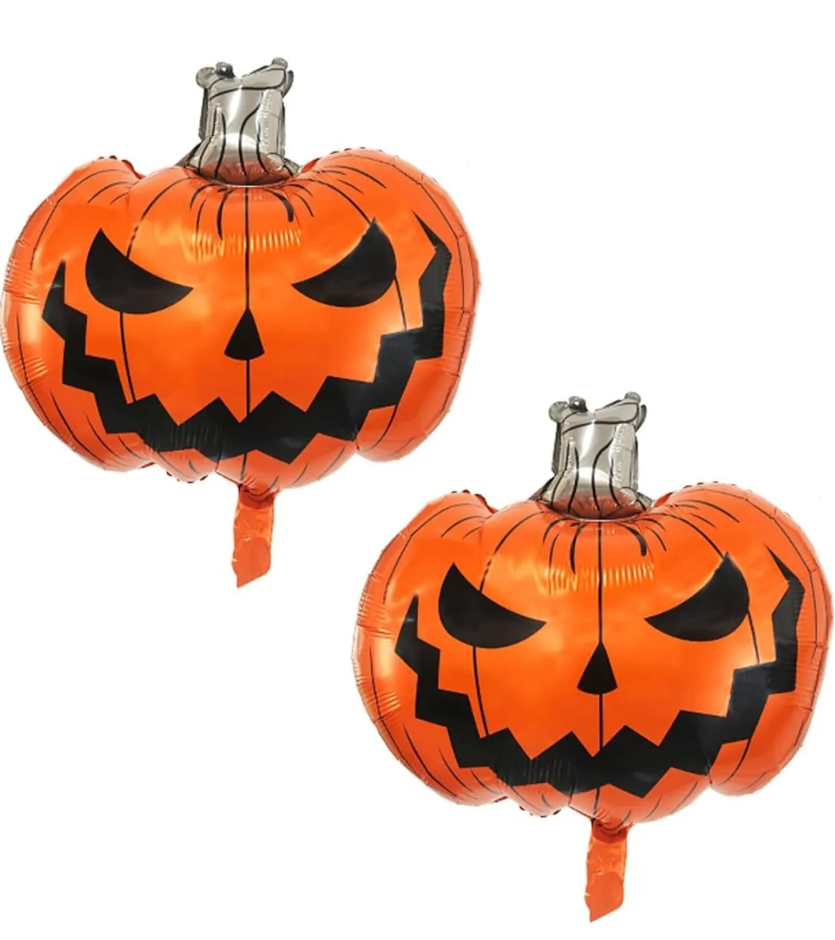 Globo metalizado gigante calabaza sonriente 62x62cm  4