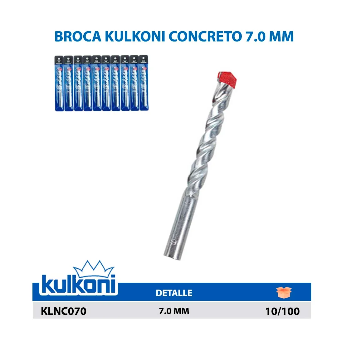 BROCA KULKONI CONCRETO 7.0 MM