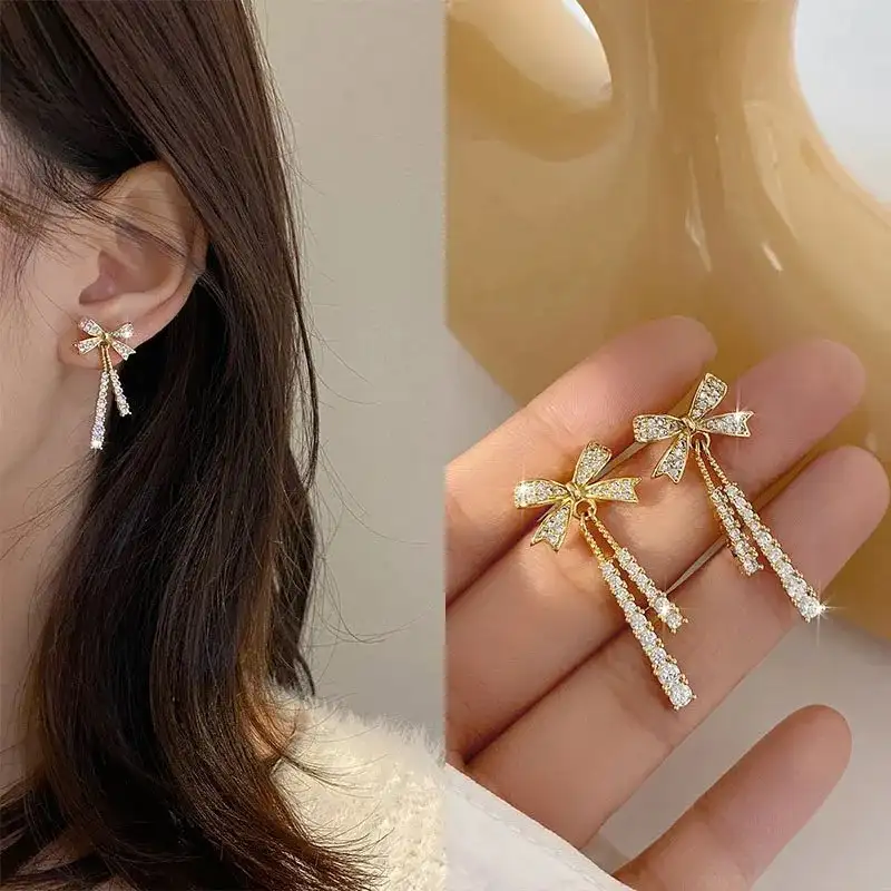 Aretes moño