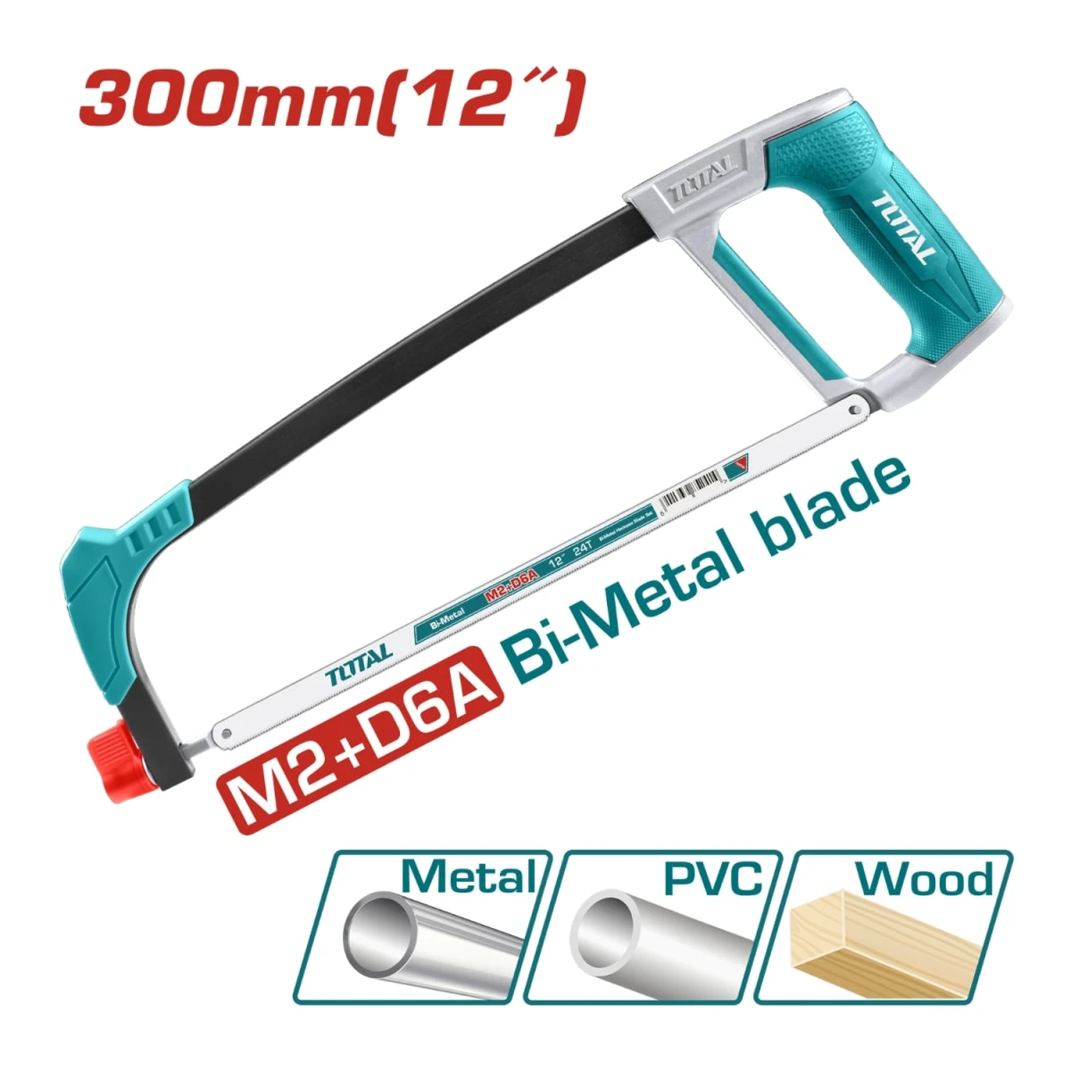 THT541026 Arco de sierra 300mm 12" bi metal total