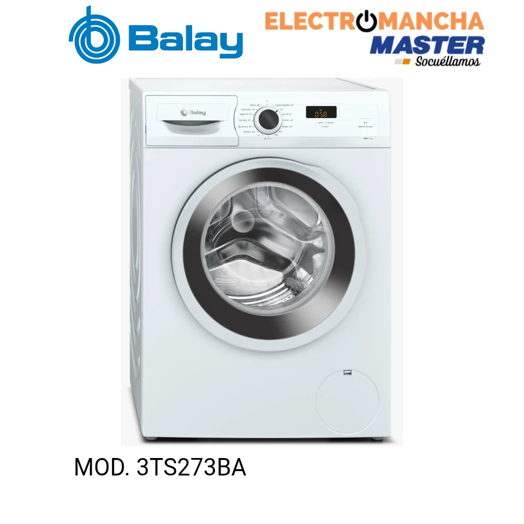LAVADORA BALAY 3TS273BA 7 KG. 1200 RPM. CLASE A