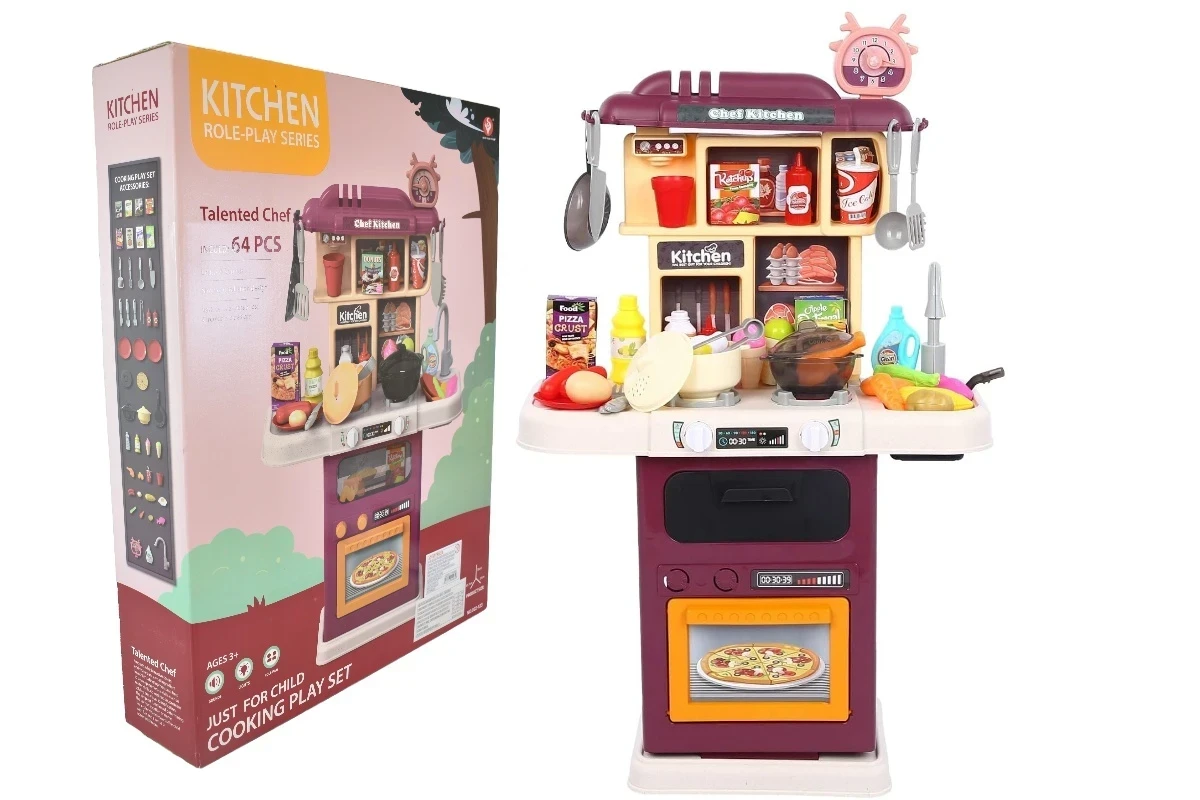 Mini Cocina 64 Pzs con Luz y Sonido