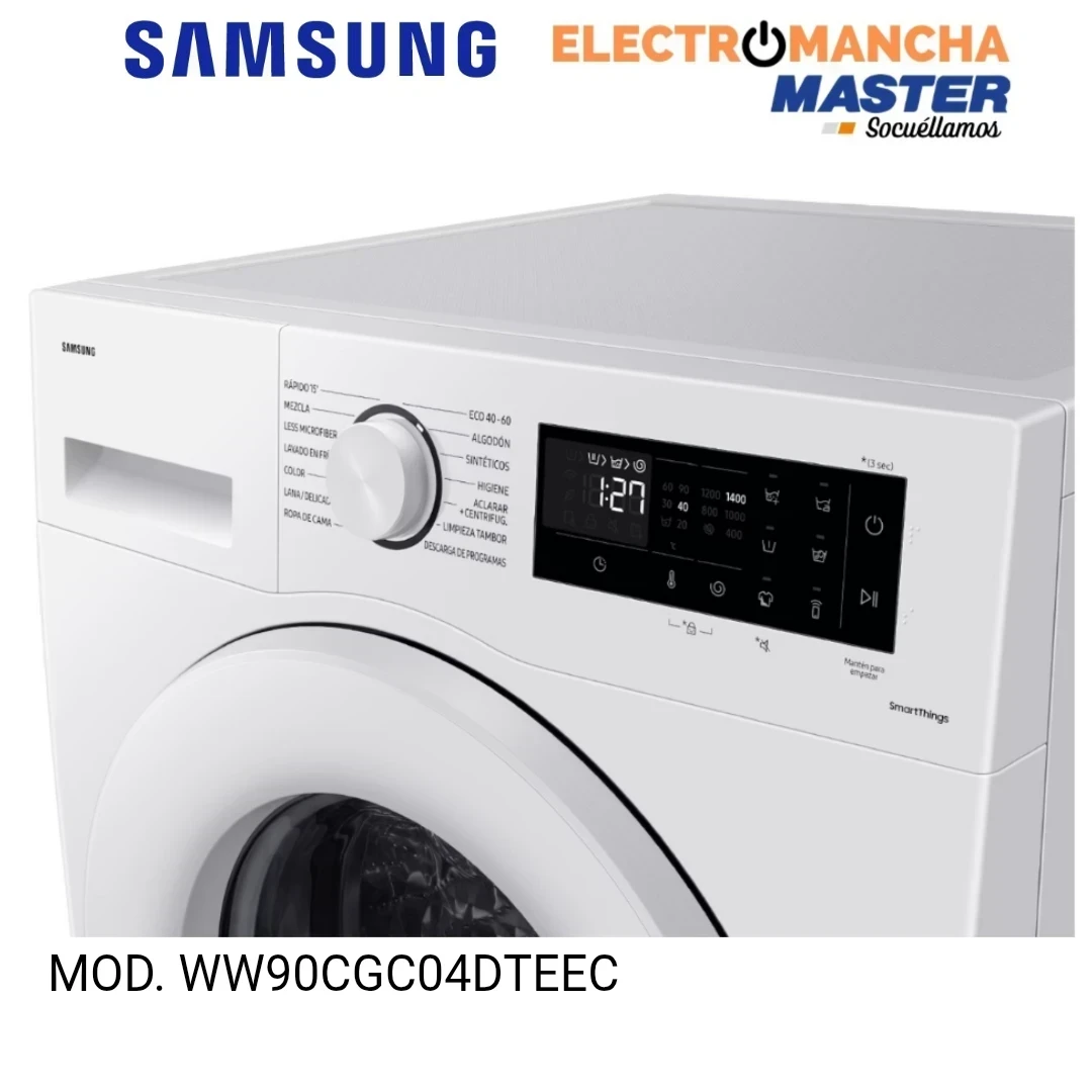LAVADORA SAMSUNG WW90CGC04DTEEC 9 KG. 1400 RPM. A-10% 9
