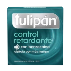 Preservativo Tulipán Control Retardante x 3 un.