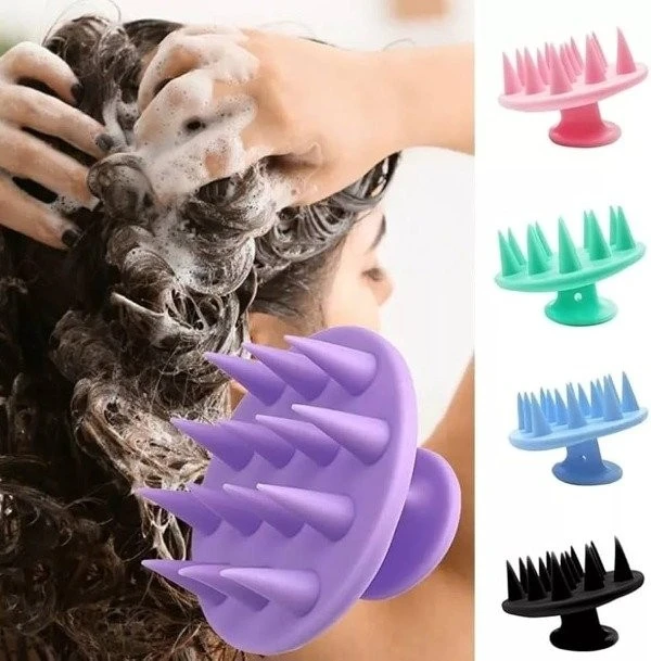 Cepillo Masajeador de Silicona para Cabello 5