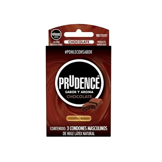 Condones Lubricados Prudence sabor Chocolate 