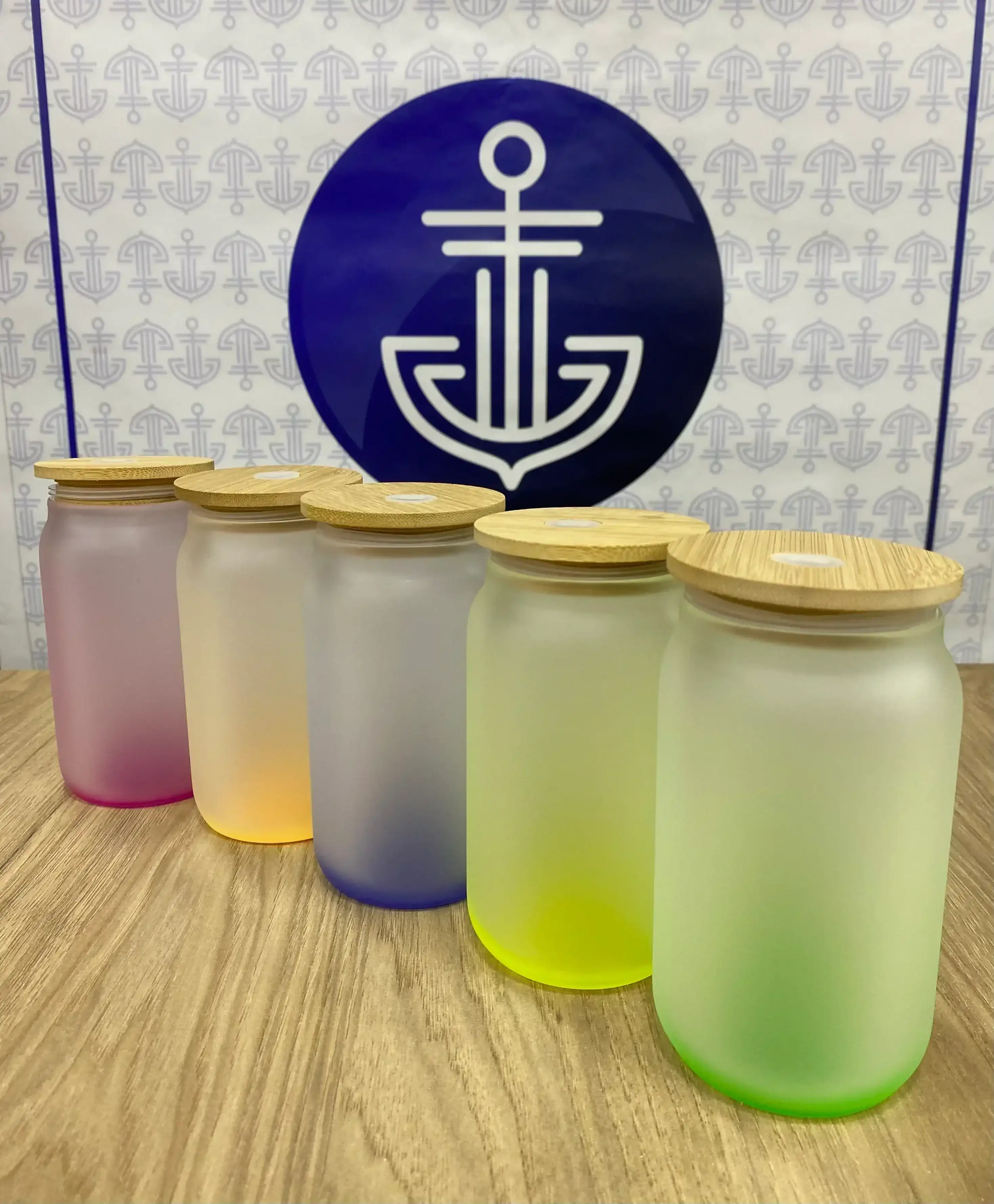 VASO TAPA BAMBU 11 ONZ  FONDO COLOR