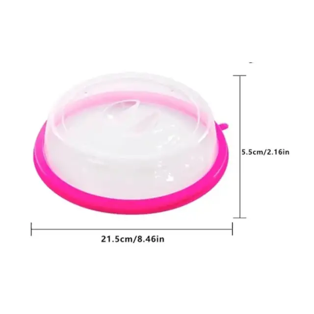 Tapa para platos con borde de silicona  2
