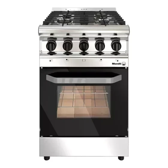 Cocina MORELLI Capri 55Cm. Inox. T/Vidrio