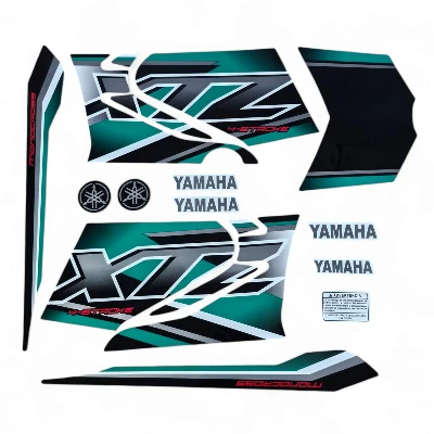XTZ 125 Calcomanias 2018 verde menta