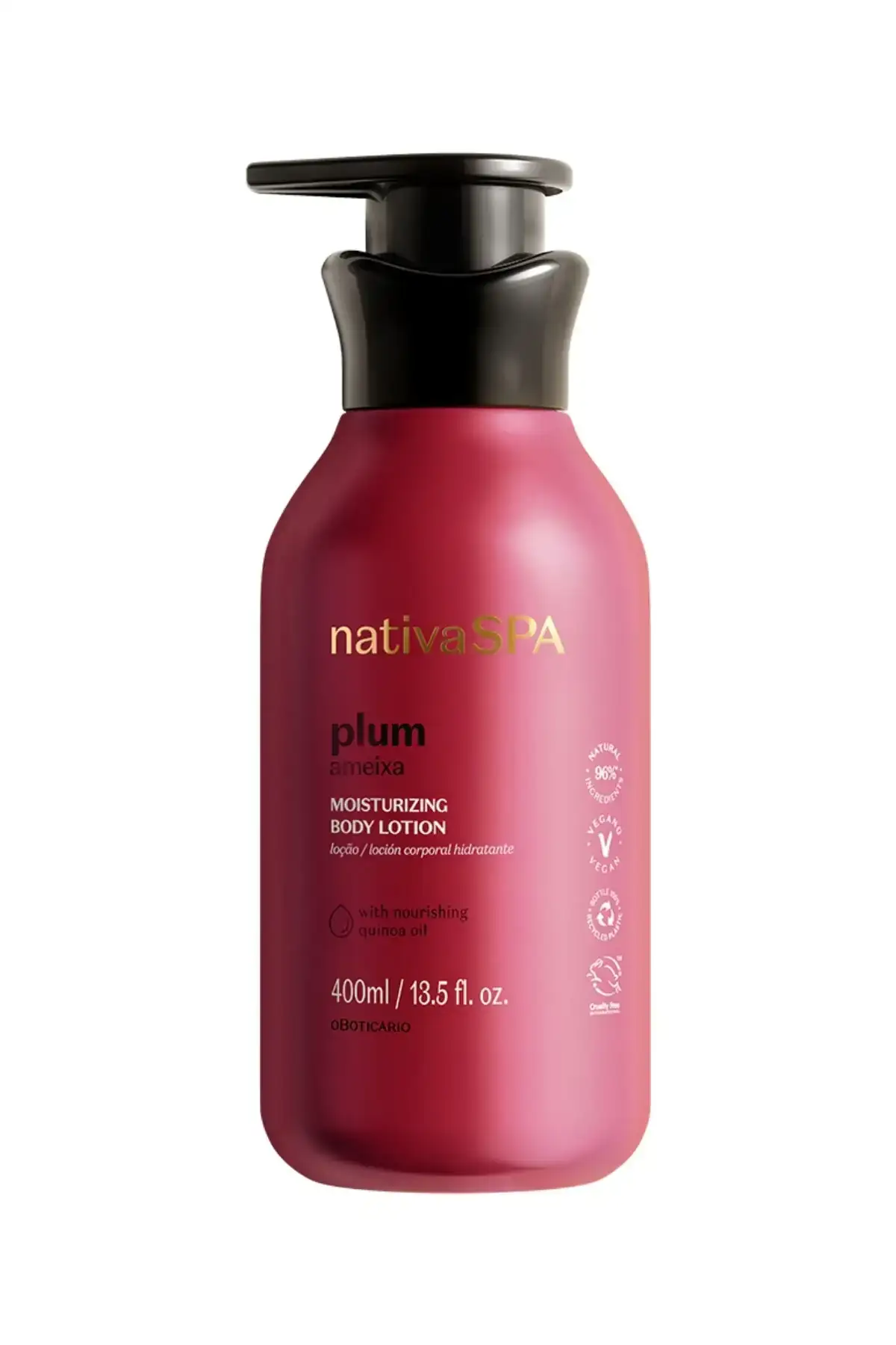 Nativa SPA Loción Hidratante Desodorante Corporal Ciruela 400ml 2