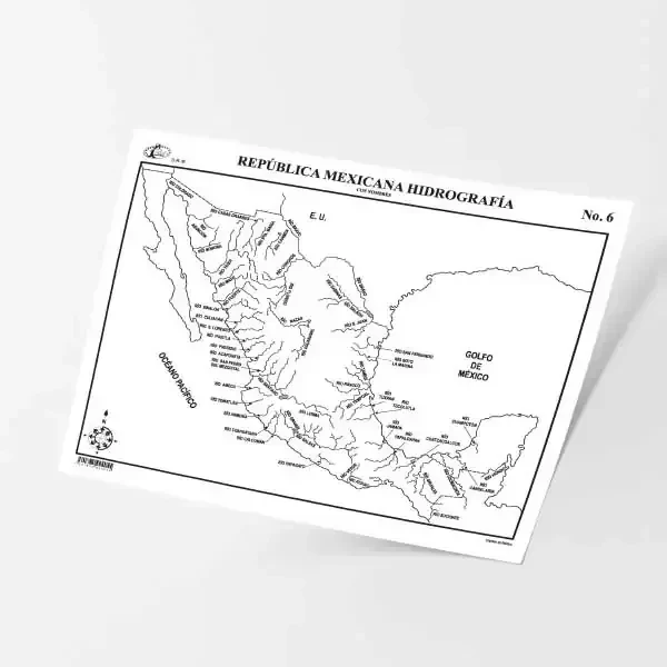Mapa tamaño carta blanco y negro 3