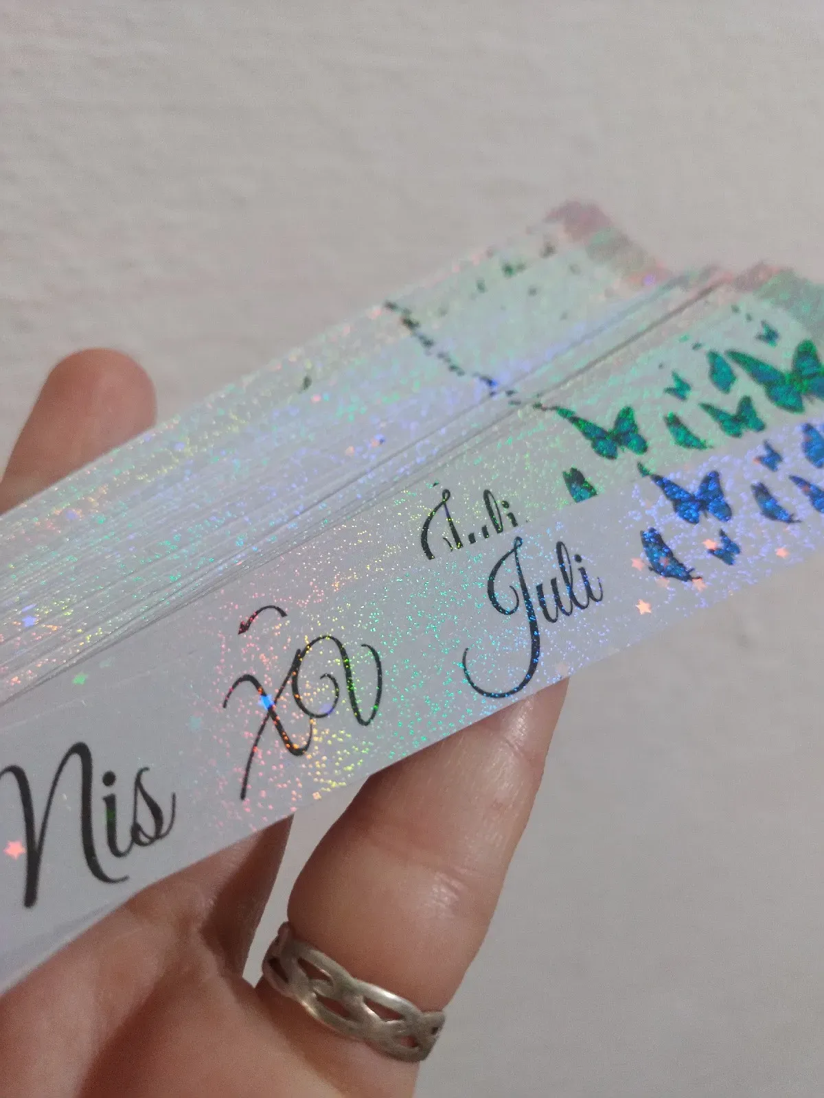 Pulseras papel con brillo pack por 20