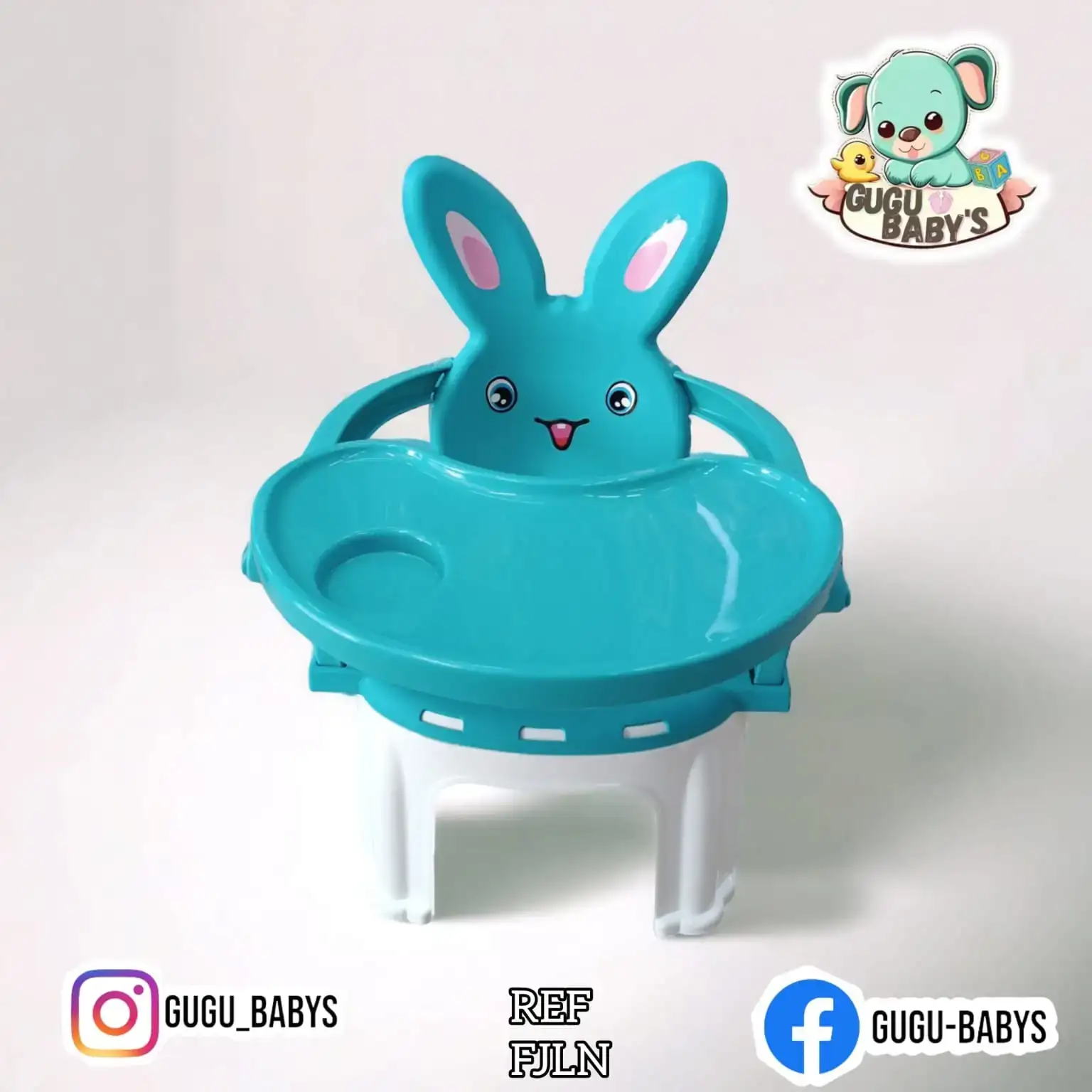 Silla comedor conejito niño  2