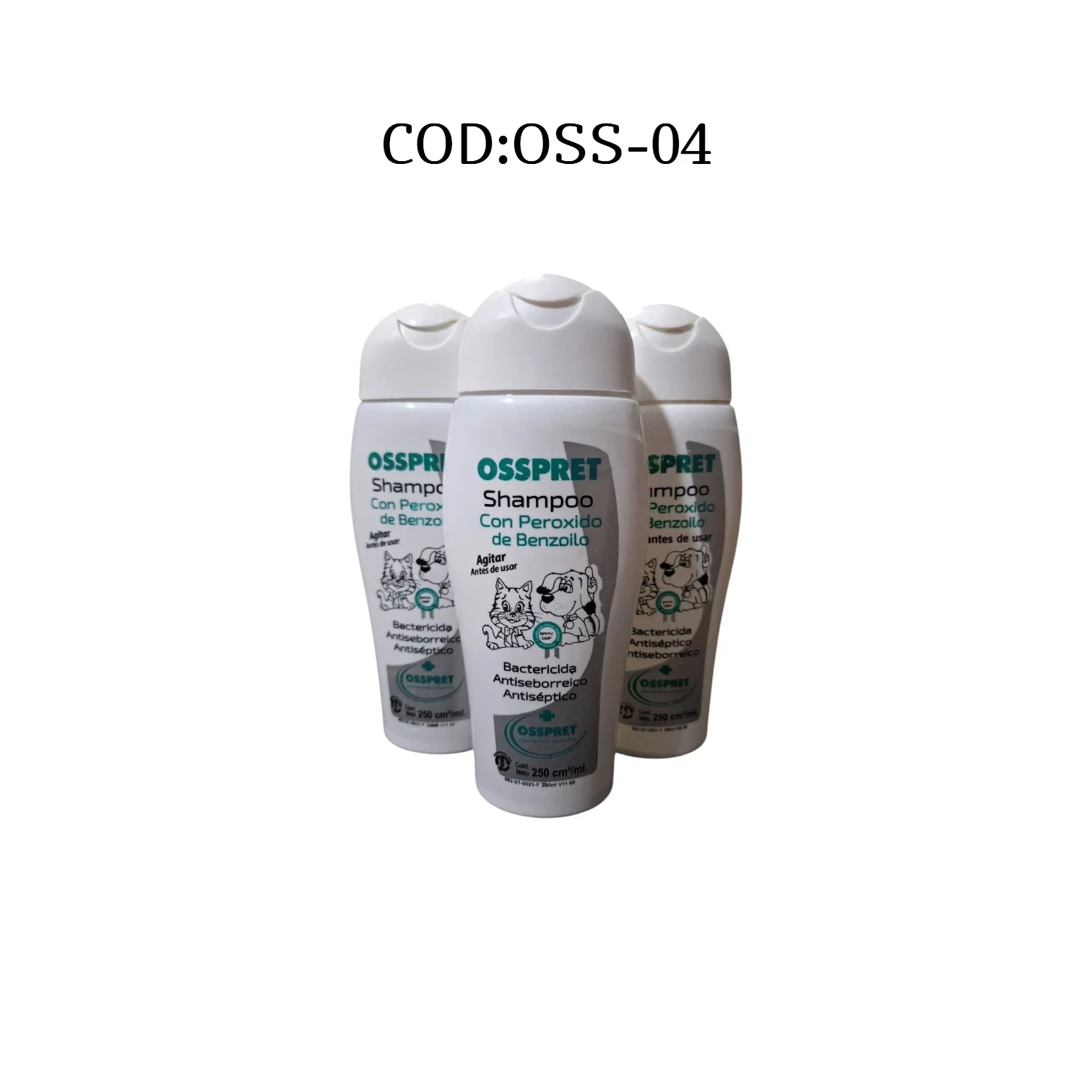 SHAMPOO OSSPRET PEROXIDO DE BENZOLIO AL 2%