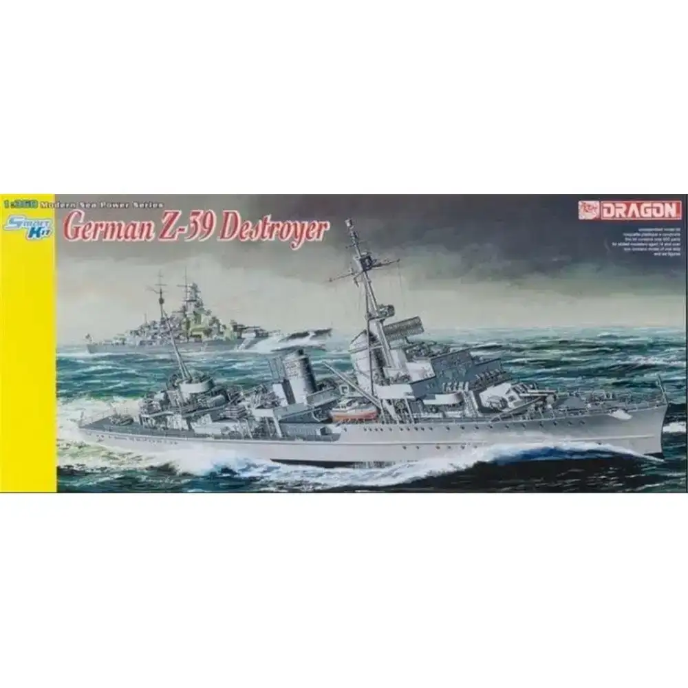 1/350 Dragon SMART KIT 1:350 Z-39 - GERMAN DESTROYER + Detail set