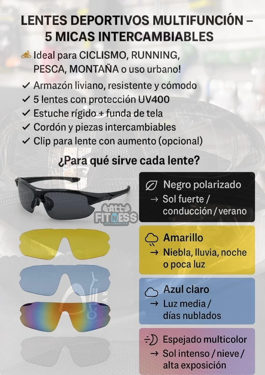 Kit completo de lentes (con estuche)