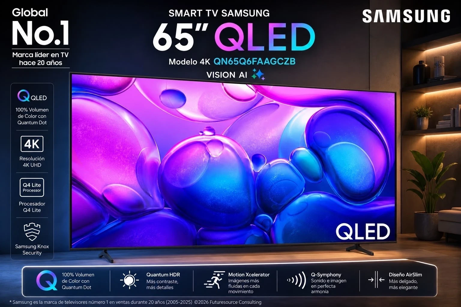 SMART TV SAMSUNG 65" QLED ‼️SOLO POR PEDIDOS ‼️
