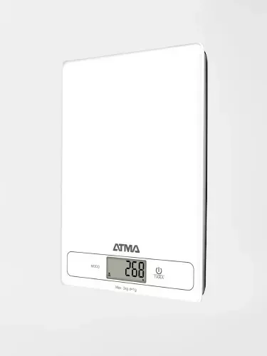 Balanza De Cocina Digital Atma Bcat21vwp 3kg Vidrio Templado