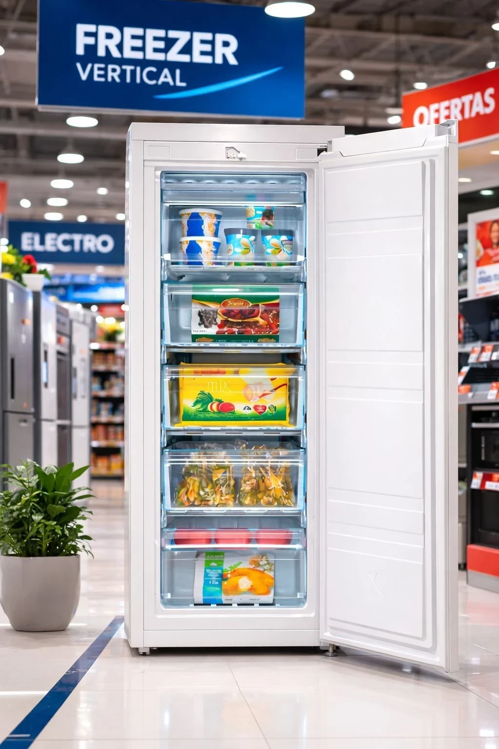 FREEZER VERTICAL MIDEA 160LTS  BLANCO ‼️SOLO POR PEDIDOS ‼️ 