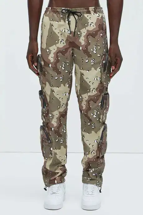 Cargo Slim Nylon Pants - L