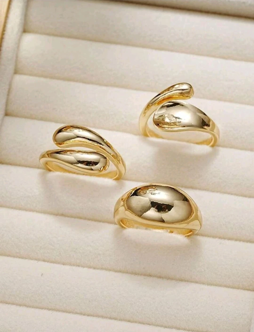Set de anillos de acero inoxidable  3