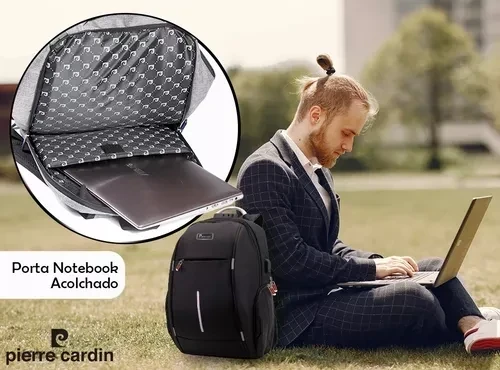 MOCHILA PIERRE CARDIN EJECUTIVA REFORZADA PC1058 4