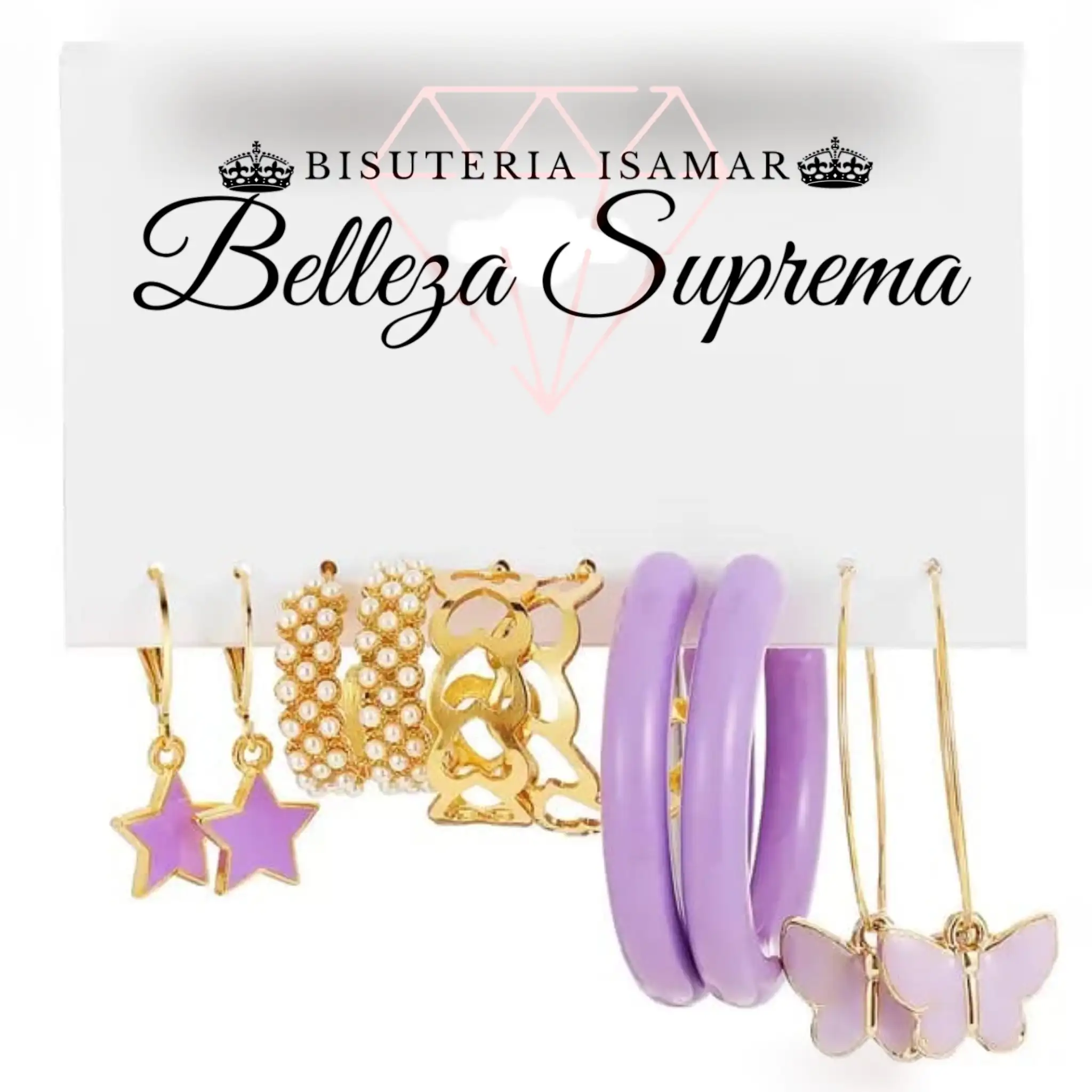 SET DE AROS COMBINACIÓN LILA 4
