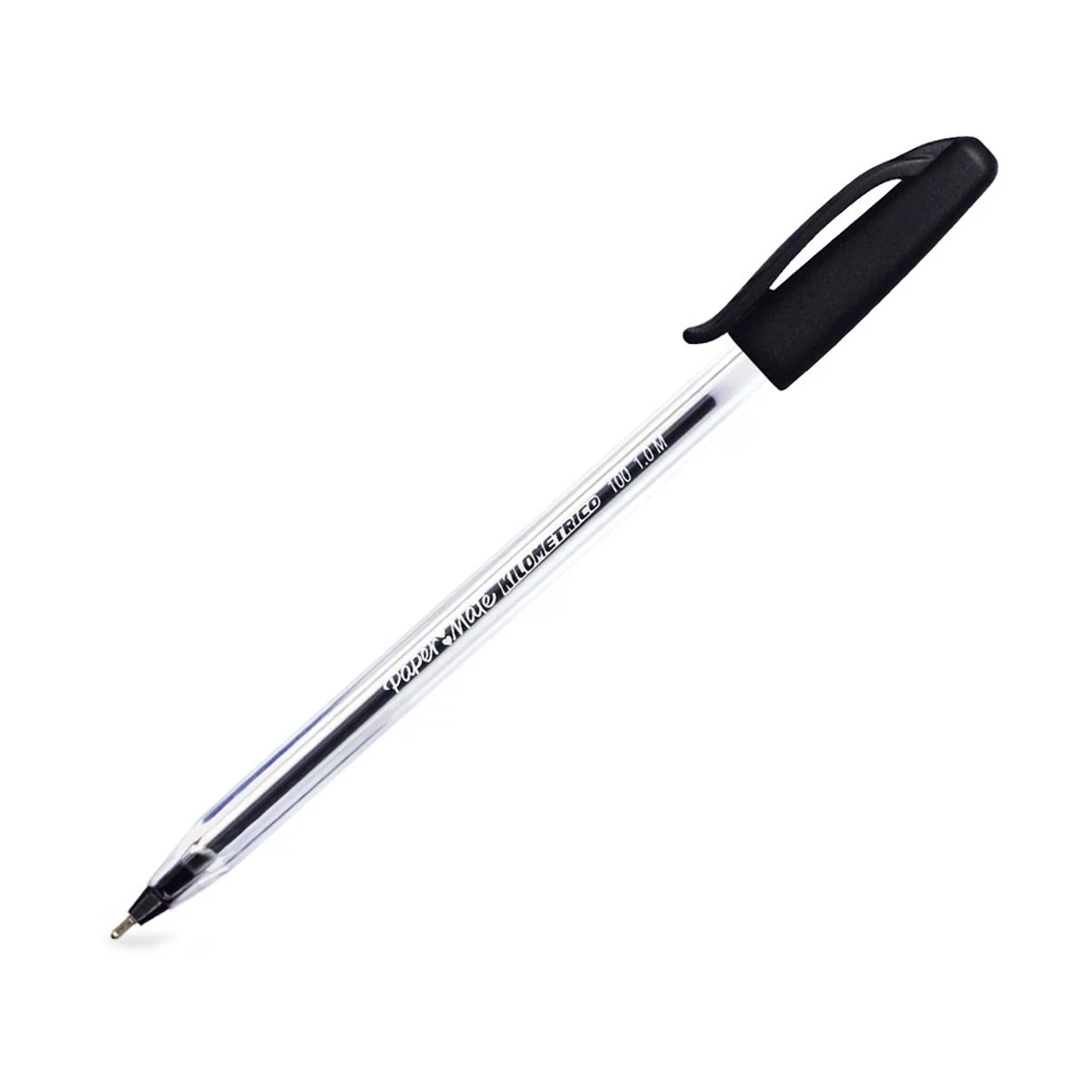 Bolígrafo  papermate  negro kilometrico punto mediano