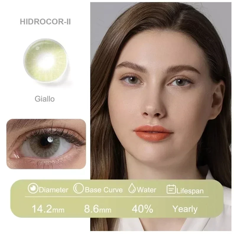 Lentes de contacto - Referencia: HIDROCOR II / GIALLO - Sin bordes