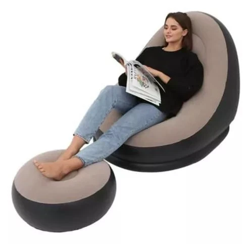 SOFA INFLABLE CON APOYA PIES 