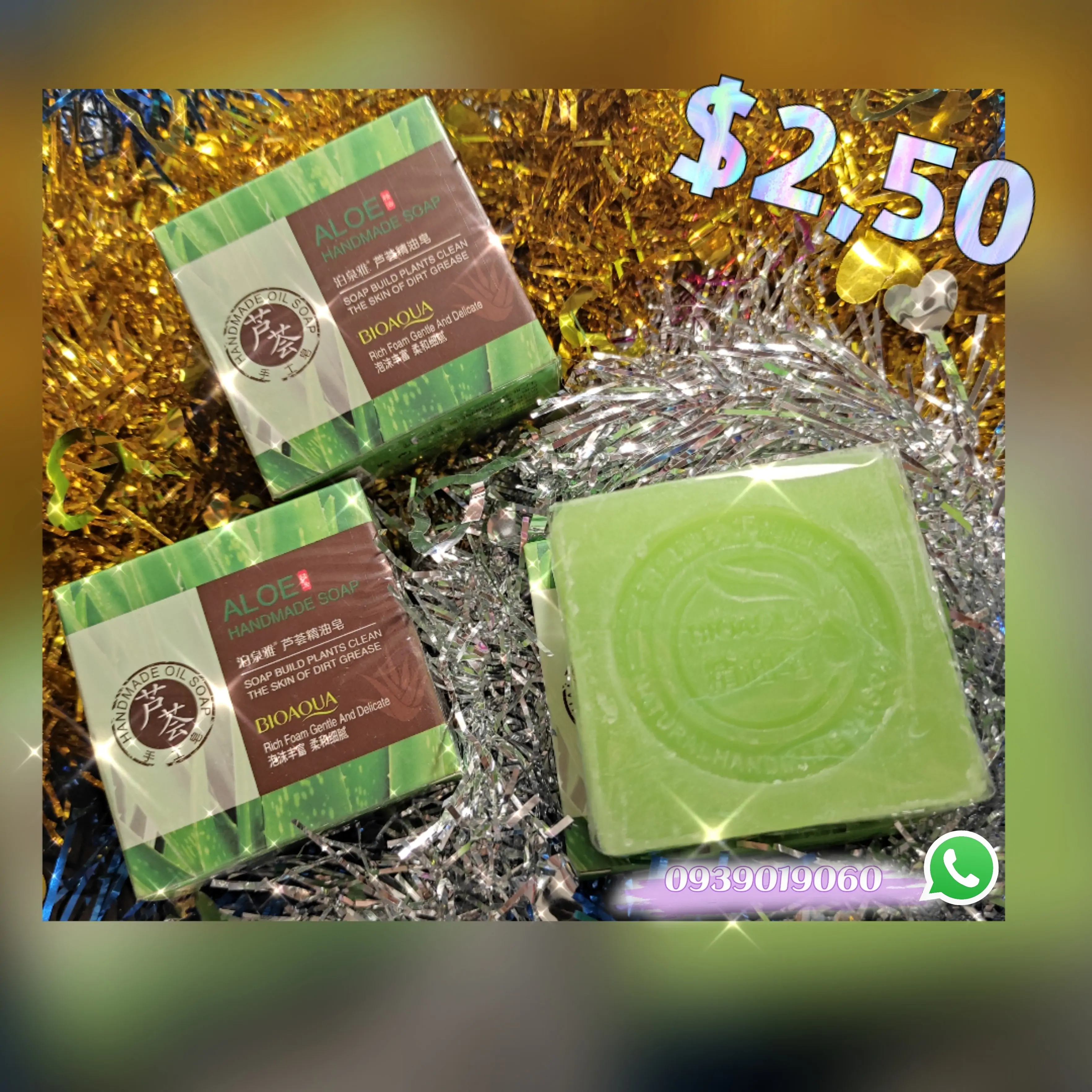 Jabon refrescante de aloe vera 🌿