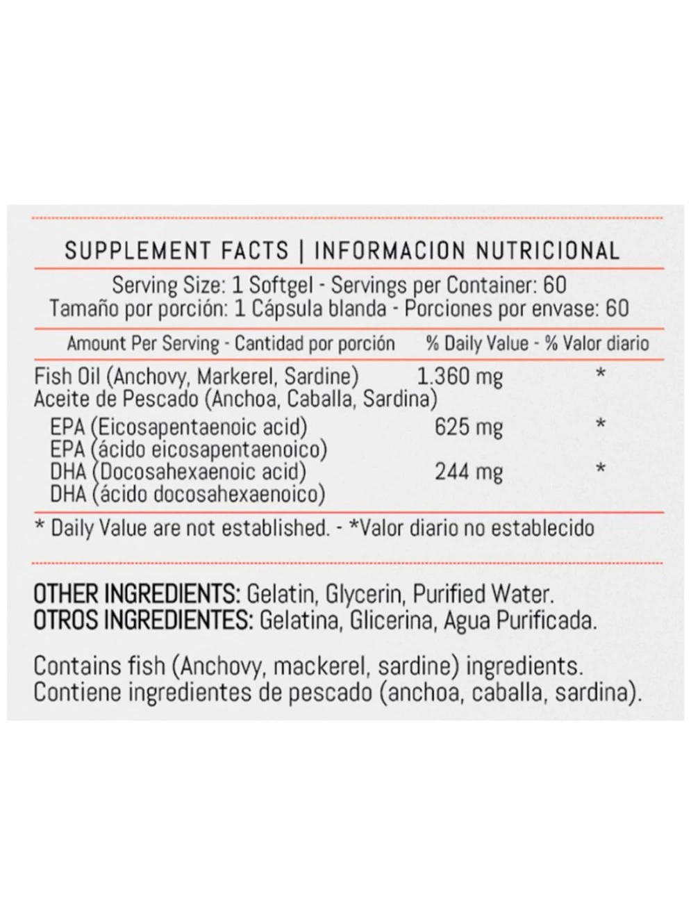 FISH OMEGA - 3  60 CAPSULAS 1360MG 2