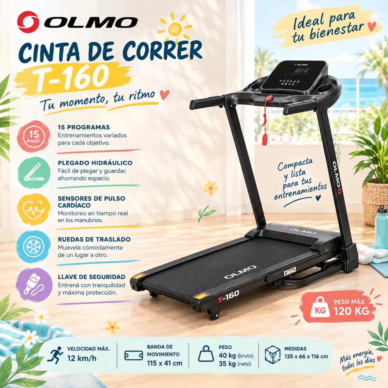 CINTA DE CORRER OLMO T-160