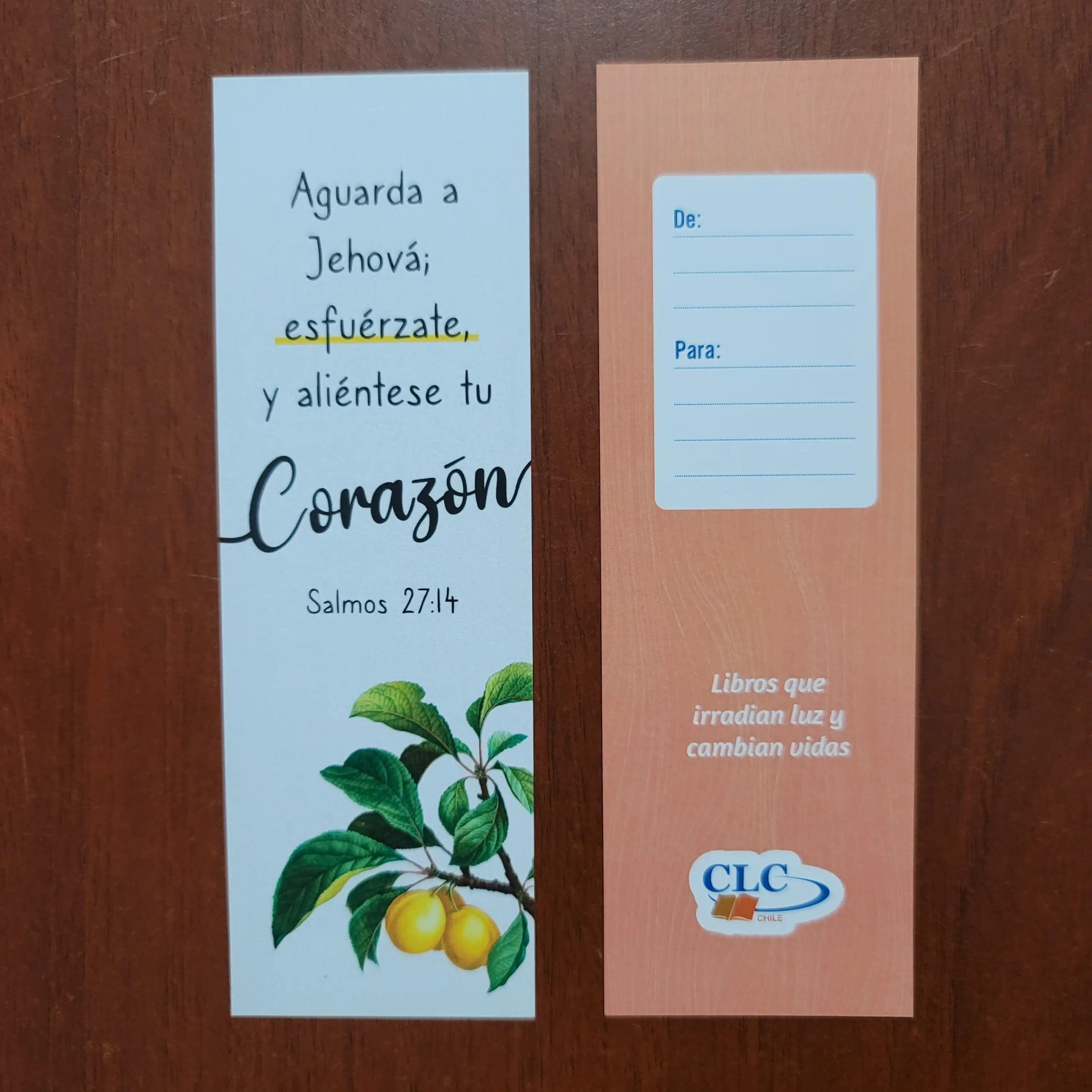 Marcapáginas Salmos 27:14