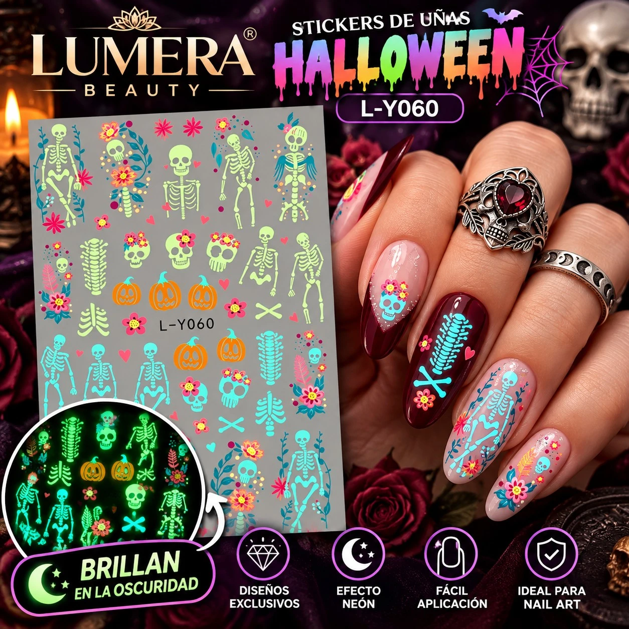 lumera sticker para uñas l-y060