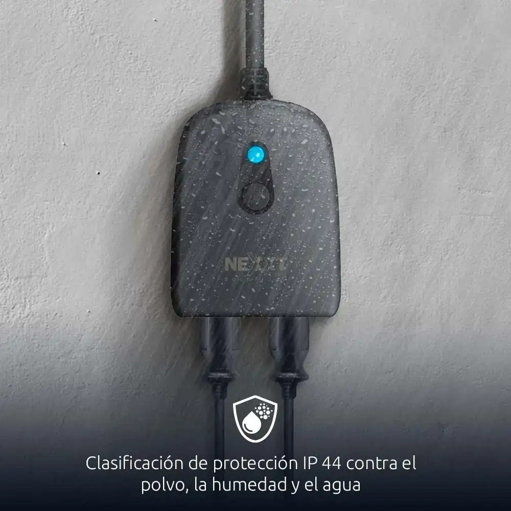 Enchufe inteligente dual con conexión Wi-Fi para exterior 3