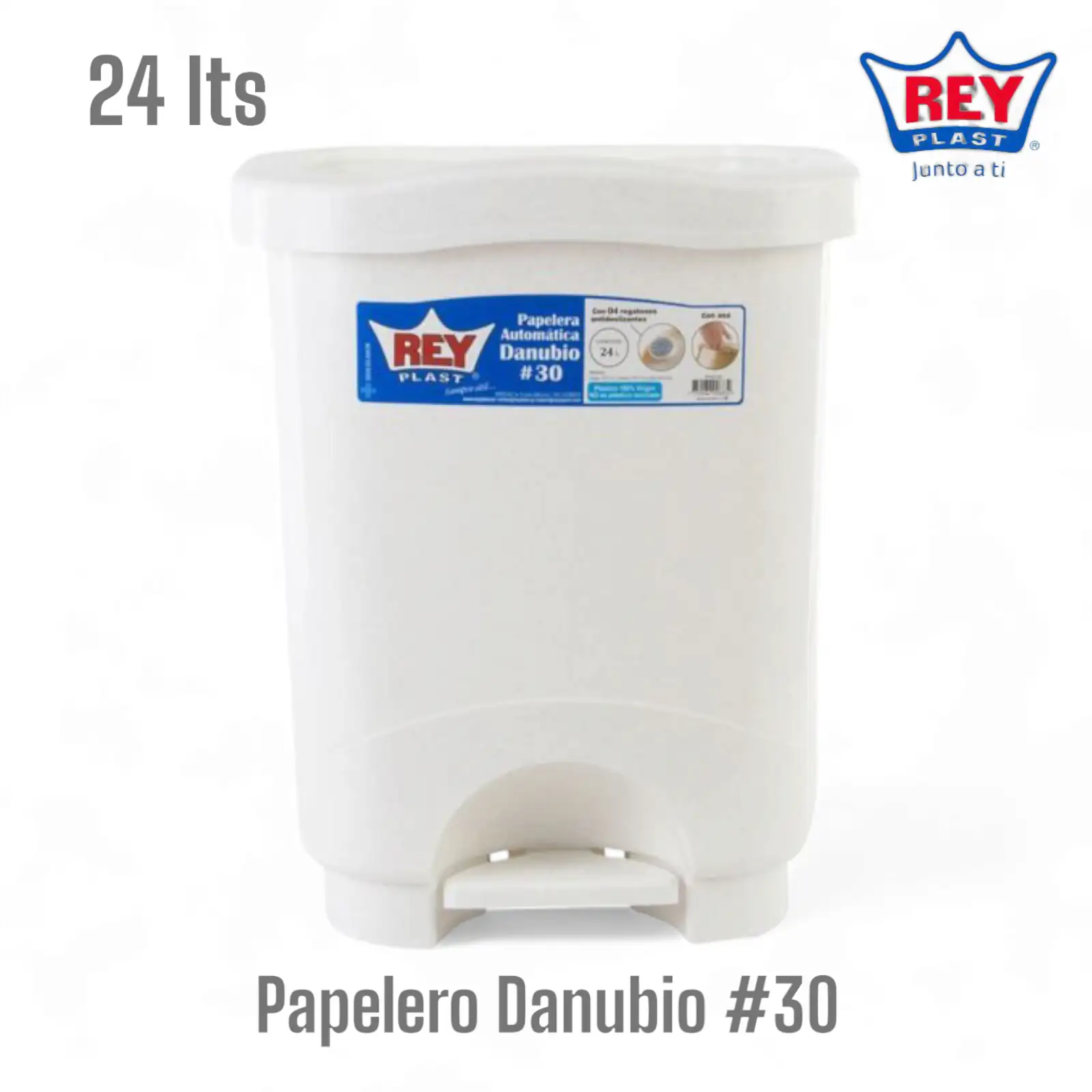 Papelero c/pedal #30 Danubio 2