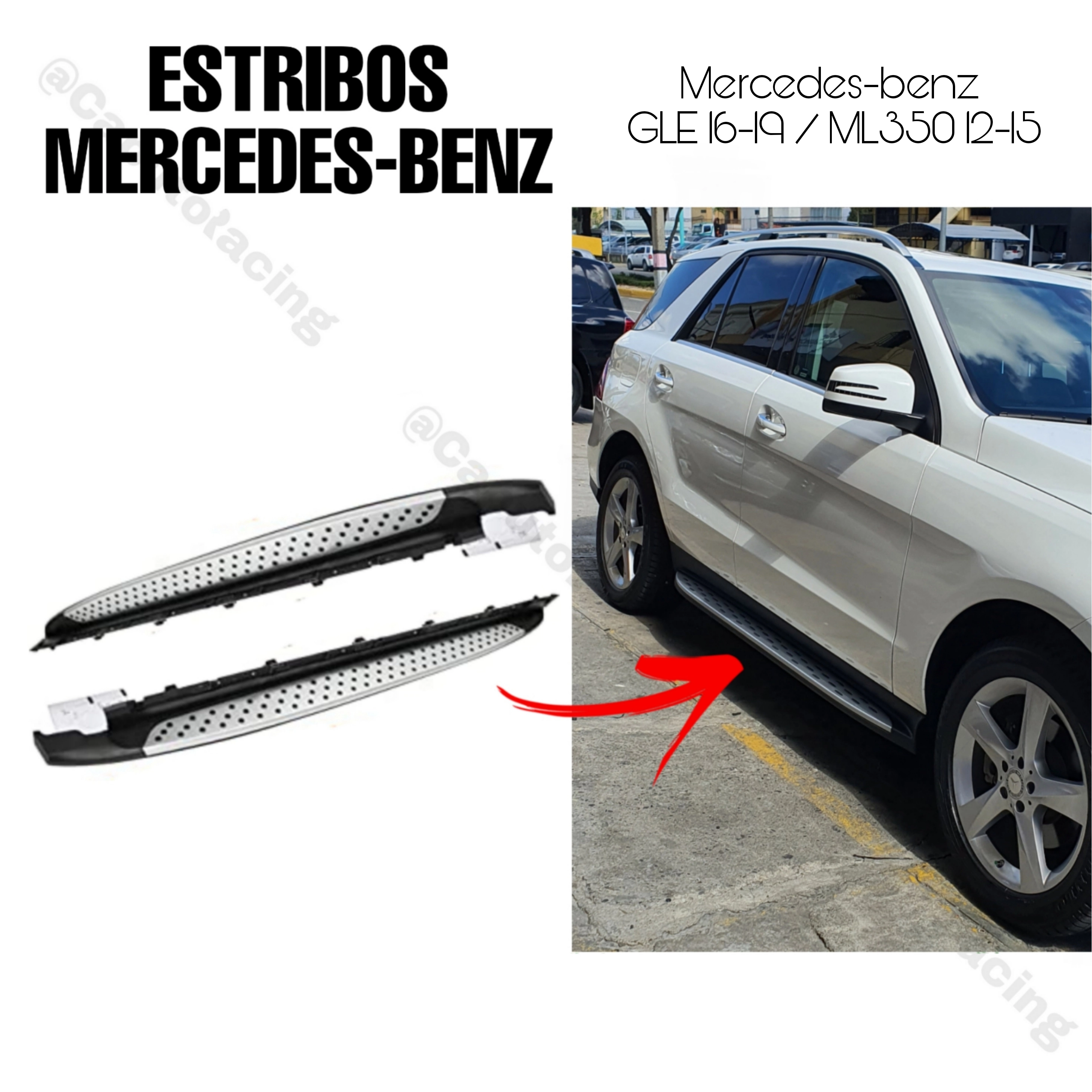 ESTRIBOS MERCEDES-BENZ GLE 16-19 / ML350 12-15