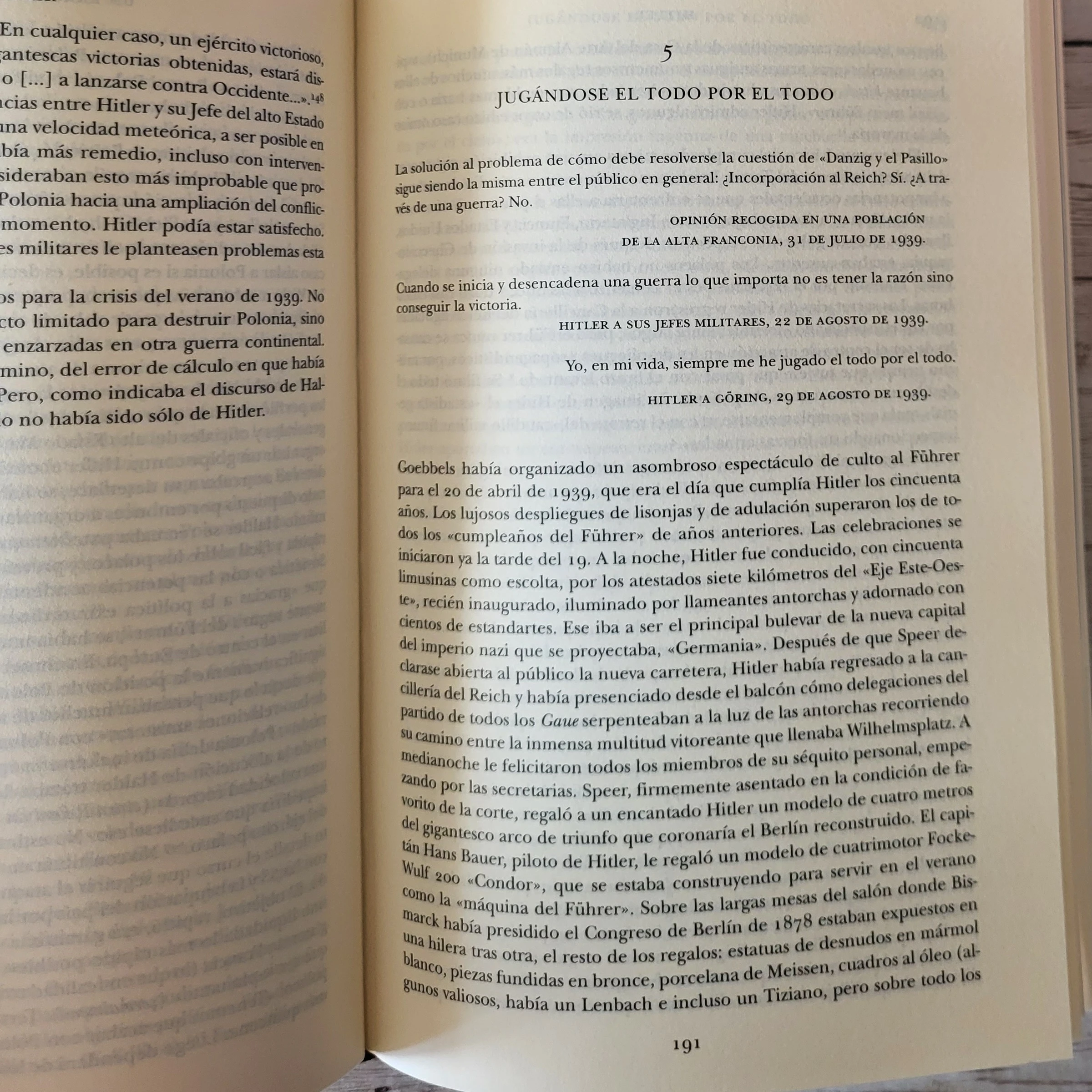 Hitler II Tomos / Ian Kershaw / Guerra /Nazis 8