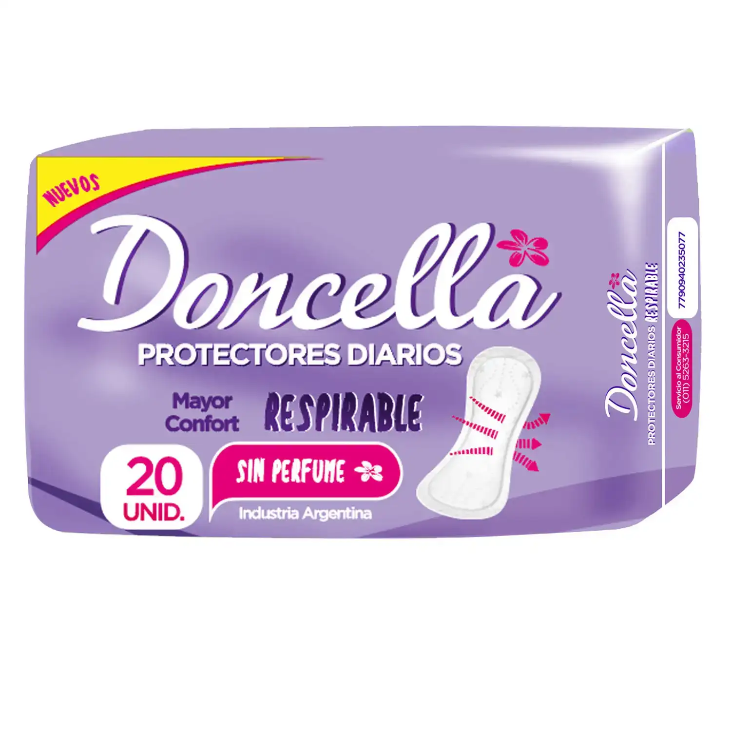 20U. De Protectores Diarios Doncella  X 20 U