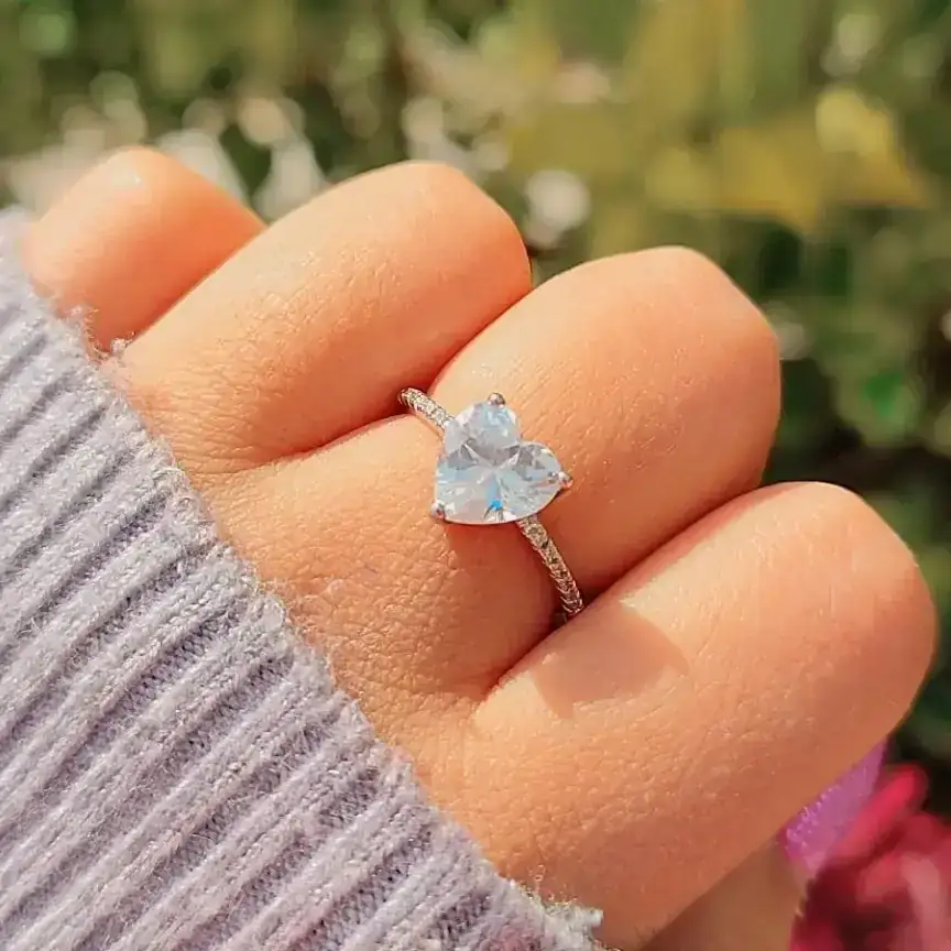 Love heart Promise ring   2