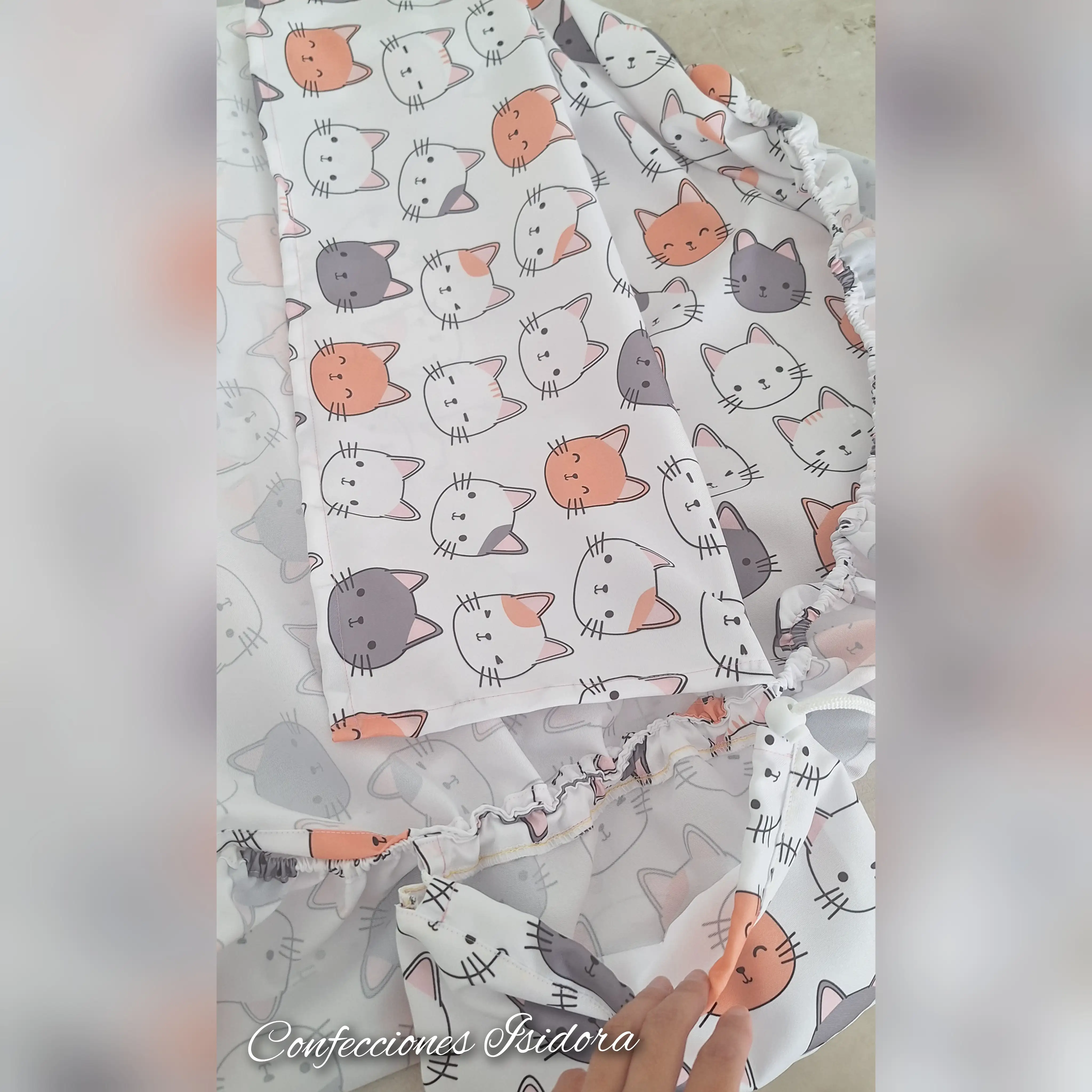 Juego de sábanas gato 2