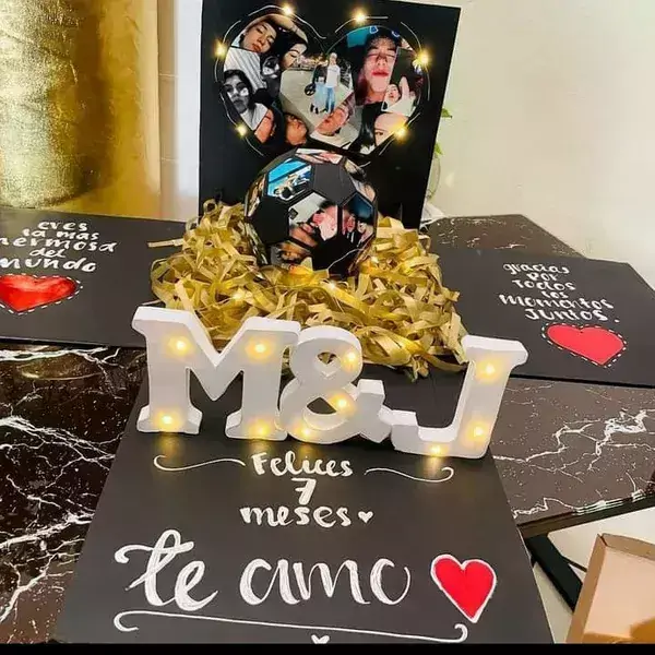 Caja con balon de fotos