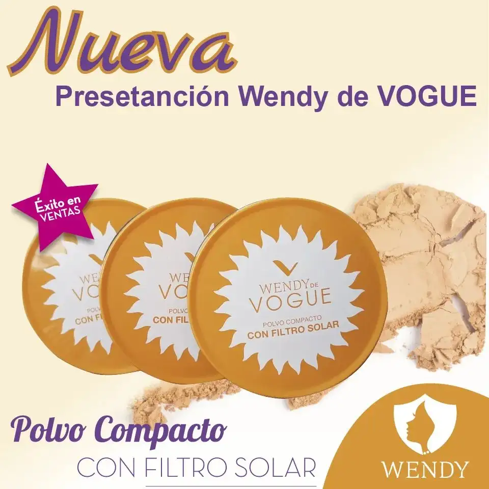Polvo Compacto Wendy con Protector Solar 4