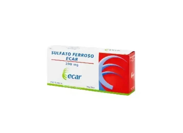 SULFATO FERROSO 200 MG X 250 TBL ECAR