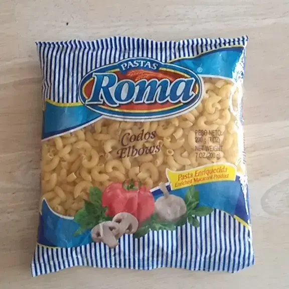 Pasta roma codos de 7 onza 