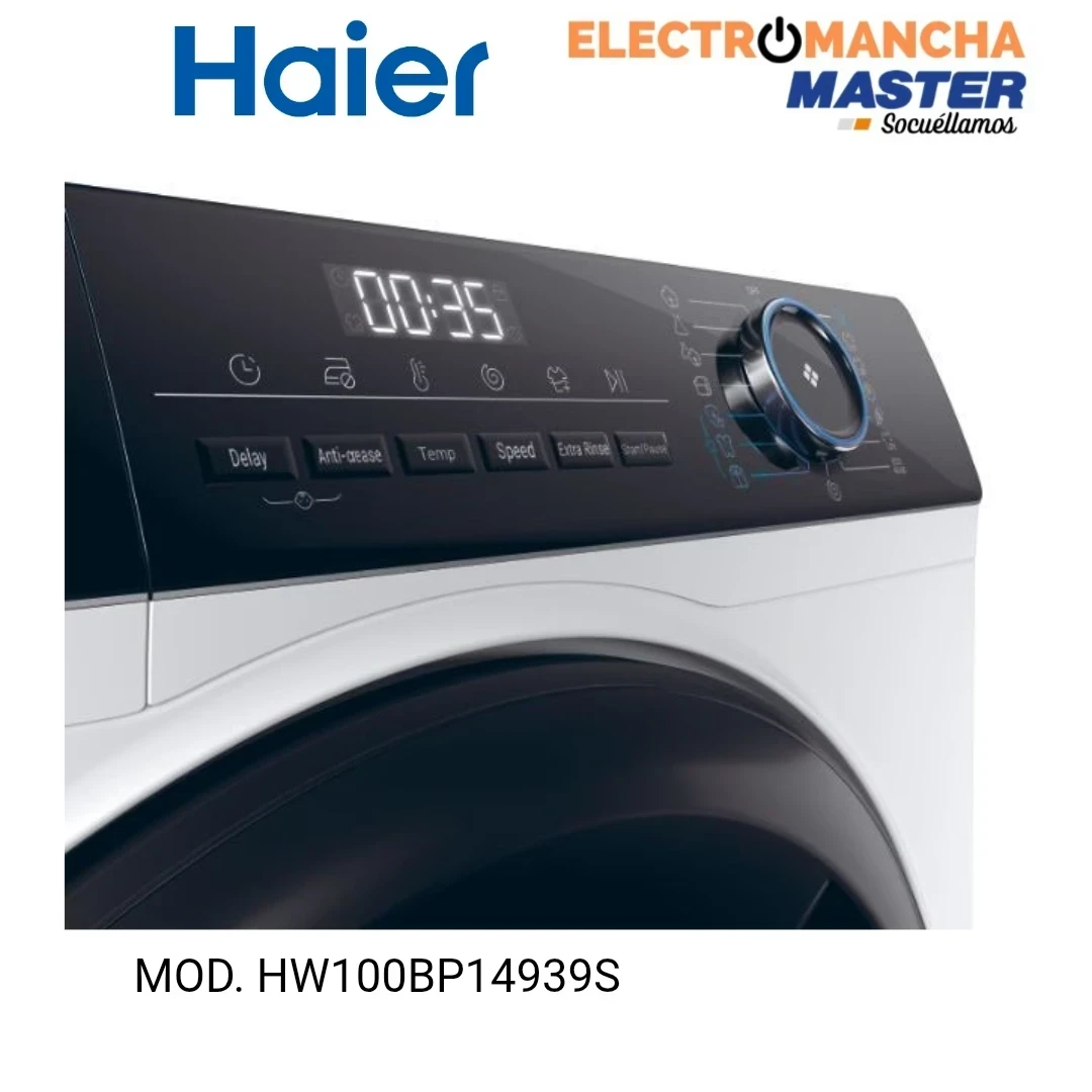 LAVADORA HAIER HW100BP14939S 10KG. 1400 RPM A  3
