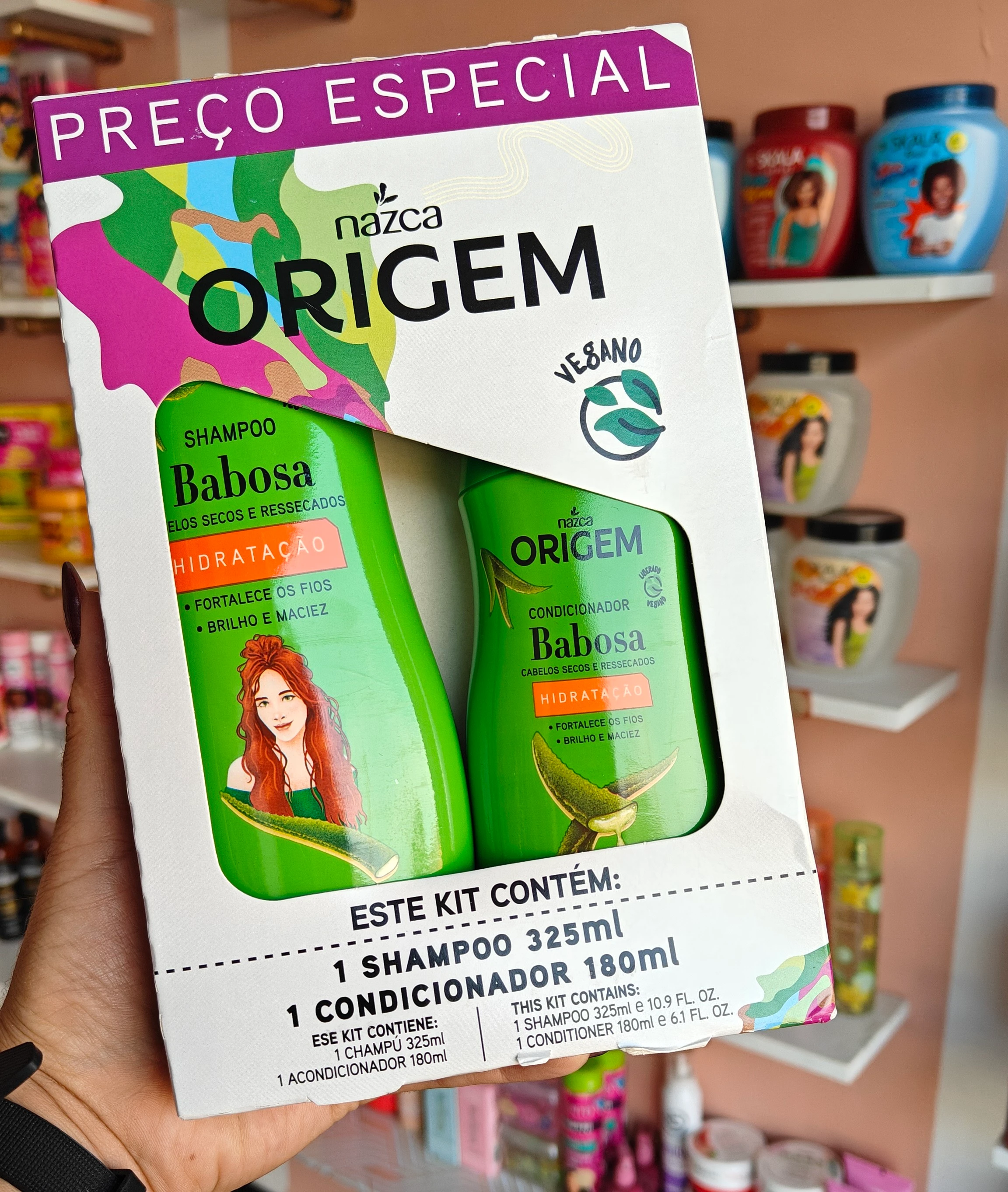 Kit de champú y acondicionador babosa