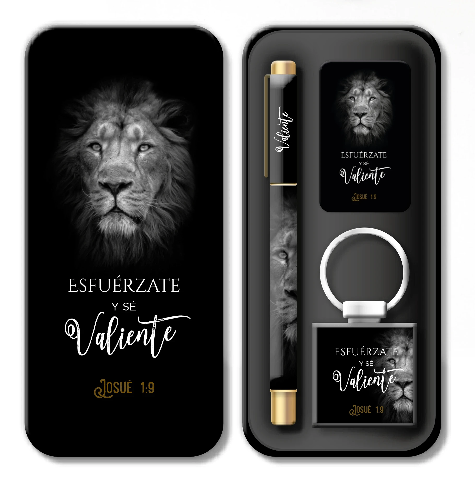 Set estuche lapicero Esfuerzate y se valiente